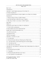 Phân tích kế hoạch phân phối sản phẩm của công ty cổ phần TRAPHACO 