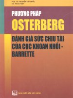 Ebook phương pháp osterberg đánh giá sức chịu tải của cọc khoan nhồi barrette phần 1  PGS  TS  nguyễn hữu đẩu