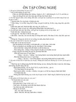 Tóm tắt lí thuyết môn công nghệ 9