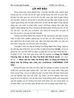 Khảo sát hệ thống điện tàu thủy có dùng  hệ thống tự động hóa báo cháy nổ