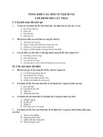 TỔNG HỢP CÂU HỎI VỀ NỘI DUNG CHỈ ĐỊNH MỔ LẤY THAI