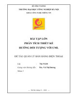 Quản lý bán hàng điện thoại