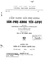Cảm nang sản phu khoa sản phụ khoa yến lược