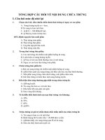 TỔNG HỢP CÂU HỎI VỀ NỘI DUNG CHỬA TRỨNG