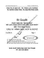 cách giải đề thi đai học hình học XOY  XOYZ tập 1 