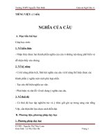 giáo án nghĩa của câu
