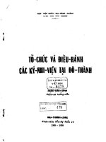 Tổ chức và điều hành các ký nhi viện tại đô thành 