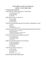 TỔNG HỢP CÂU HỎI VỀ NỘI DUNG BỆNH LÝ NÃO THIẾU KHÍ