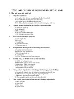 TỔNG HỢP CÂU HỎI VỀ NỘI DUNG HỒI SỨC SƠ SINH