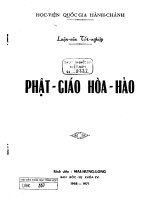 Phật giáo hòa hảo luận văn 