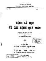 Bệnh lý học về các bệnh quá mẫn 
