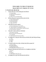 TỔNG HỢP CÂU HỎI VỀ NỘI DUNG THAI CHẾT LƯU TRONG TỬ CUNG