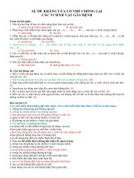 SỰ ĐỀ KHÁNG CỦA CƠ THỂ CHỐNG LẠI CÁC VI SINH VẬT GÂY BỆNH