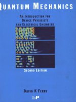quantum mechanics an introduction for device physicists and electrical engineers second edition david k ferry IOP