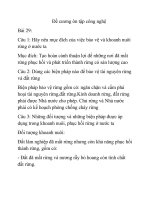 Đề cương ôn tập công nghệ 