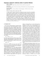 66 expansion method for stationary states of quantum billiards david l  kaufman american association of physics teachers 