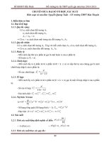 Đề cương thi THPT quốc gia môn Toán (phần 2)