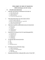 TỔNG HỢP CÂU HỎI VỀ NỘI DUNG VIÊM ÂM ĐẠO, CỔ TỬ CUNG