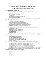 TỔNG HỢP CÂU HỎI VỀ NỘI DUNG UNG THƯ NIÊM MẠC TỬ CUNG