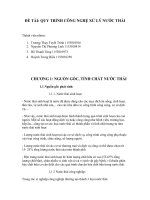 QUY TRÌNH CÔNG NGHỆ XỬ LÝ NƯỚC THẢI