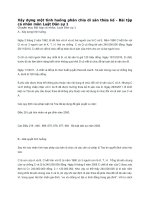 Bài tập phân chia di sản thừa kế  Luật Dân sự 2