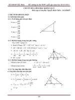 Đề cương thi THPT quốc gia môn toán (phần 3)