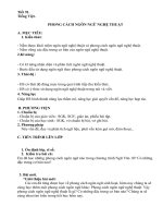 Phong cách ngôn ngữ nghệ thuật