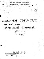 Giản dị thủ tục cấp giấy phép hành nghề và môn bài 