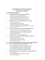 TỔNG HỢP CÂU HỎI VỀ NỘI DUNG SƠ SINH BẤT THƯỜNG