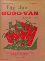 Tập Đọc Quốc Văn Lớp Ba