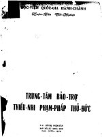 Trung tâm bảo trợ thiếu nhi phạm pháp thủ đức 