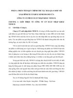 PHÂN TÍCH QUY TRÌNH THỦ TỤC HẢI QUAN ĐỐI VỚI  LOẠI HÌNH XUẤT KHẨU KINH DOANH CỦA  CÔNG TY CỔ PHẦN XUẤT NHẬP KHẨU VIFOCO