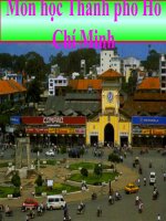 Bài giảng môn thành phố hồ chí minh học  bài lịch sử sài gòn   thành phố hồ chí minh   thạch kim hiếu