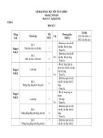 KẾ HOẠCH DẠY HỌC MÔN TOÁN LỚP 8 THCS