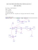 BÀI t p môn mô HÌNH hóa TRONG QU n lí