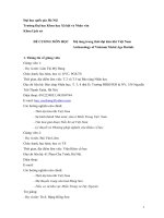 ĐỀ CưƠNG MÔN HỌC Mộ táng trong thời đại kim khí Việt Nam