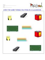 Classroom, park and ground flashcards