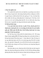 CHUYỂN GIÁ – một số vấn đề lý LUẬN và THỰC TIỄN 