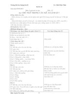 GIÁO ÁN LỚP 4 LUYỆN TỪ VÀ CÂU HỌC KÌ 2