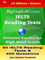 IELTS reading texts essential practice for high band scores