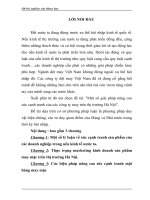 Một số giải pháp nâng cao sức cạnh tranh của các công ty may trên thị trường hà nội 