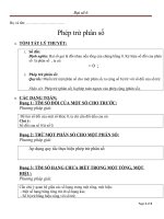 (Toán 6) Phép trừ phân số