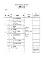 KẾ HOẠCH DẠY HỌC MÔN TOÁN KHỐI 6 THCS