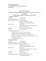 ĐỀ CƢƠNG MÔN HỌC Chủ trương, chính sách đối ngoại của Đảng Cộng sản Việt Nam qua các thời kỳ