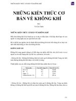 NHỮNG KIẾN THỨC cơ bản  về KHÔNG KHÍ