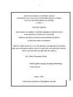 STRATEGIES TO CORRECT COMMON ERRORS IN PRONOUNCING ENGLISH FINAL CONSONANT CLUSTERS  MADE BY SECONDYEAR ENGLISHMAJORED STUDENTS  AT PHUONG DONG UNIVERSITY