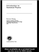  kerson huang   introduction to statistical physics 