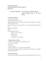 ĐỀ CƯƠNG MÔN HỌC Các thương cảng cổ ở miền Bắc Việt Nam