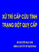 xử trí cấp cửu đột quỵ cấp