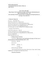 ĐỀ CƢƠNG MÔN HỌC Đảng Cộng sản Việt Nam lãnh đạo xây dựng và tổ chức căn cứ địa hậu phƣơng của chiến tranh nhân dân (1945 – 1975)